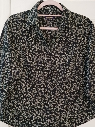 Liberty hemd dunkelblau - hemd, ditsy